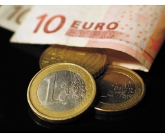 Image of Euro Bills And Coins